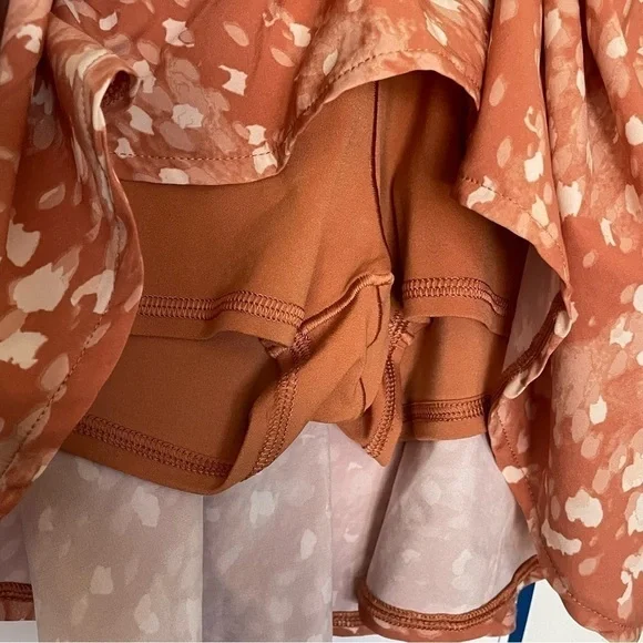 Offline By Aerie Skort M Tennis Golf Pocket On Waistband Burnt Orange - Picture 3 of 8